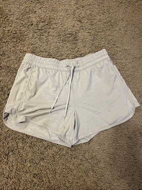 Women's Light Pink Athletic Drawstring Shorts